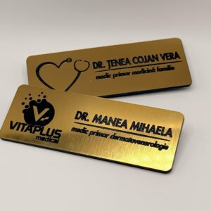 Ecuson Personalizat din ABS metalizat